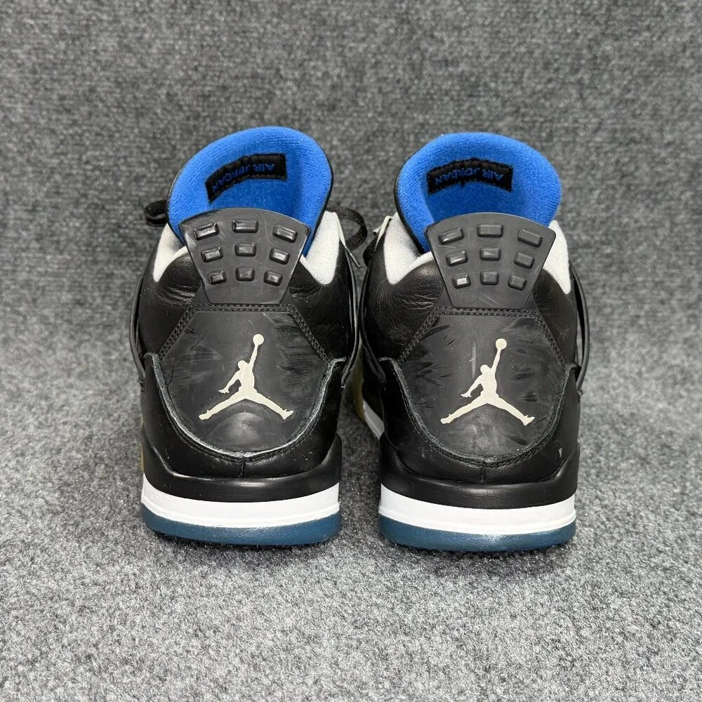 Jordan 4 Retro Shoes Men's 13 Motorsports Alternate Black Blue Athletic Sneakers